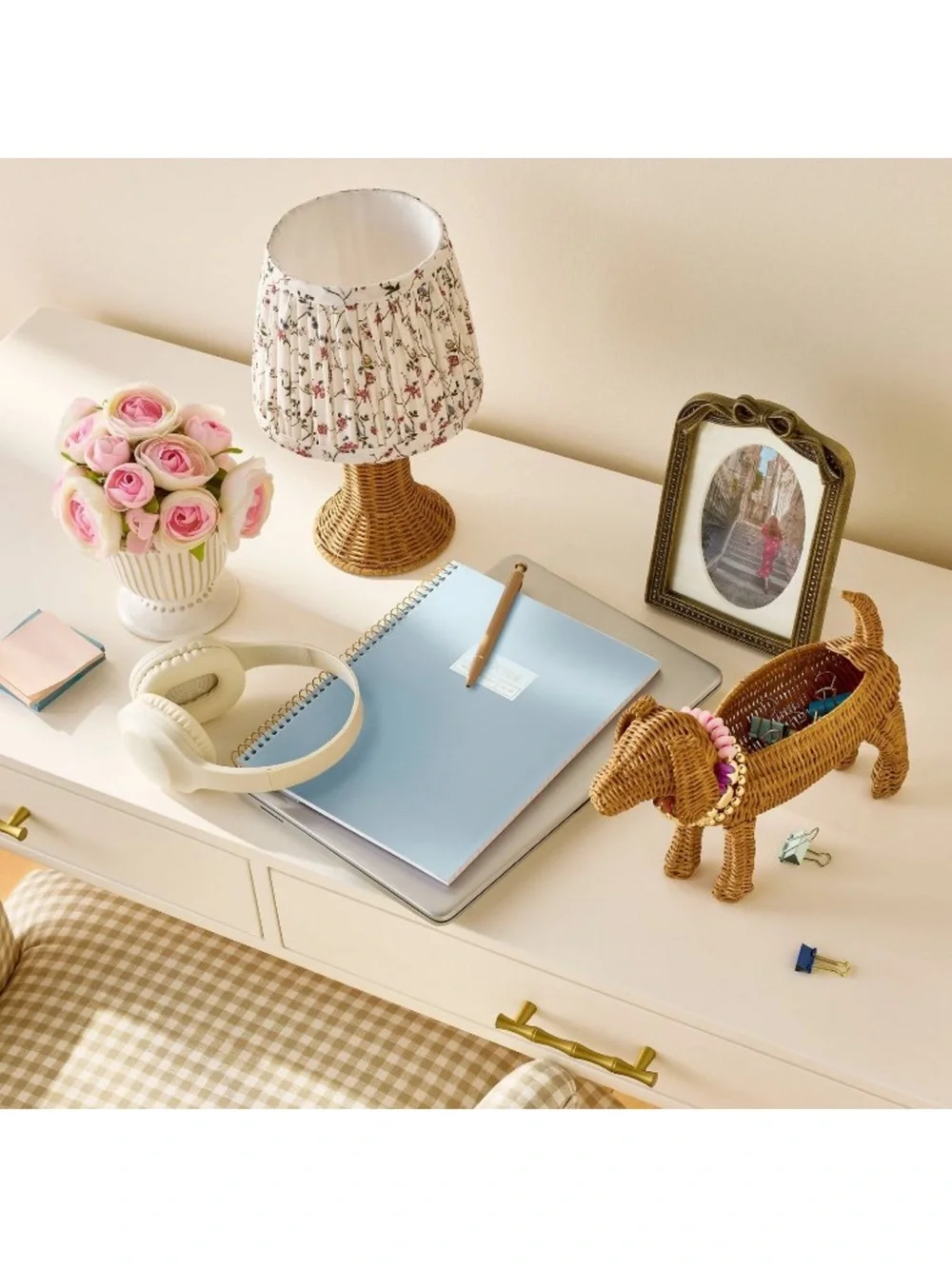 Rattan Dog Pencil Holder - Threshold